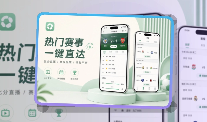 澳客 圆环亮点区 · 官方App下载 · 赛况信息集中呈现界面展示